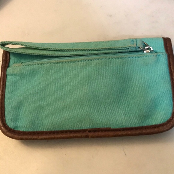 Teal Wrist Wallet - Picture 2 of 4